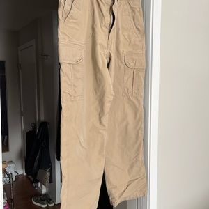 LL Bean men's fleece lined cargo pants .  Size 38 x 32.
